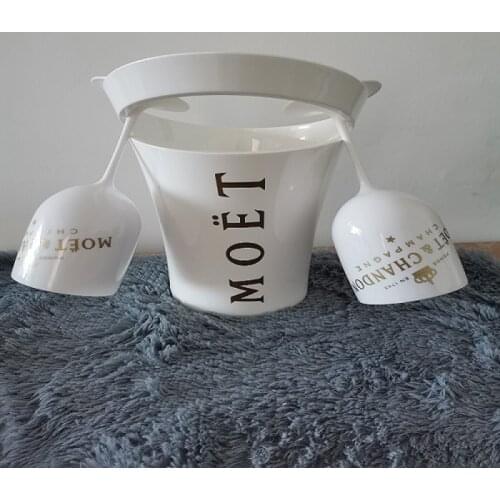 Ice Bucket Chandon Wine Beer Partyfor 3L Champagne Cup Cocktail Plastic Wine Cabinet Electroplating Goblet Acrylic Bucket