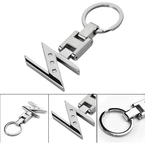 Chrome Key Chain Zinc Alloy 350Z 370Z Z Durable Fashion For Nissan Z Style 280ZX 300ZX