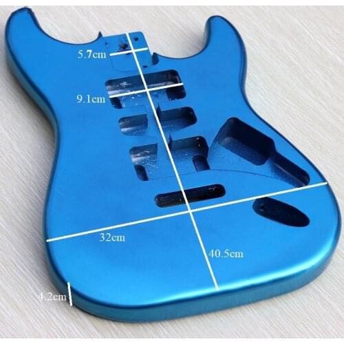 Advanced Blue Finished Electric Guitar Body