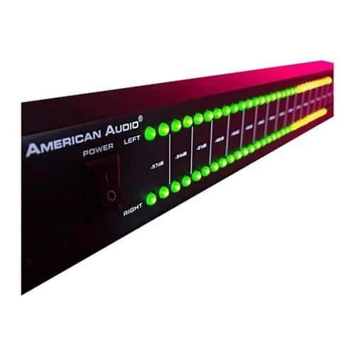 DB100 Professional Stage Home Amplifier Speaker Dual 40 Spectrum Audio LED Stereo Level Indicator -57dB-0dB