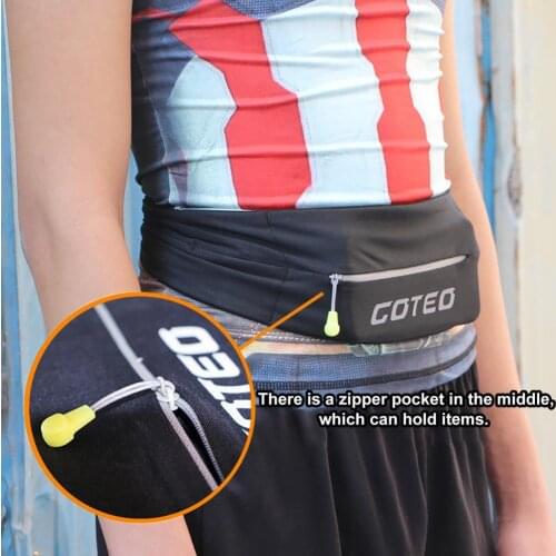 Reflective Running Bag Sports Waist Bag Women Men Mobile Phone Case Holder Fitness Outdoor Waist Pack Belts Waterproof Bag