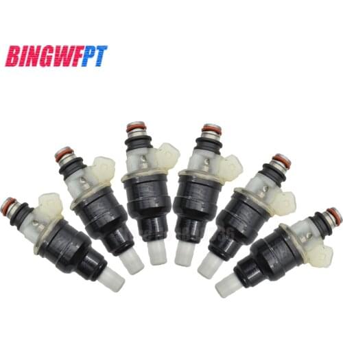 6PCS INP-057 MD156760 N210H fuel injectors for Mitsubishi Eclipse 1.8L 1991~1994 Galant 2.0L 1990~1992 l4