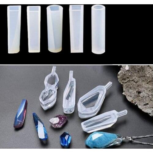 Explosion models 129 sets of crystal Epoxy mold DIY earrings Pendant silicone mold epoxy jewelry mold