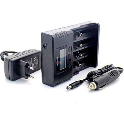 LCD Li-ion/NiMH/ LiFePO4 Battery Charger for 14500 18350 18650 26650 AA AAA C