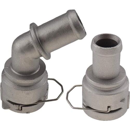 1Set Aluminium Quick Connector Cooling Coolant Flange Hose Coupler Pipe for - TT Passat Touran 1J0122291D 3B0122291B