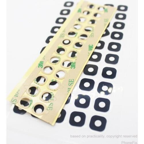 100pcs/lot Original Camera Lens for Samsung Galaxy S6 G920 G920F/ A/T/FD/I S6 edge G925 G925F + Adhesive Sticker Glass Material