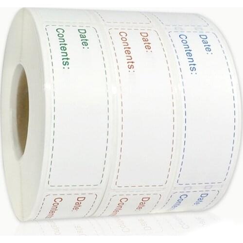 150Pcs/Roll Kitchen Sticker Refrigerator Freezer Food Storage Date Content Label Convenience Label Sticker