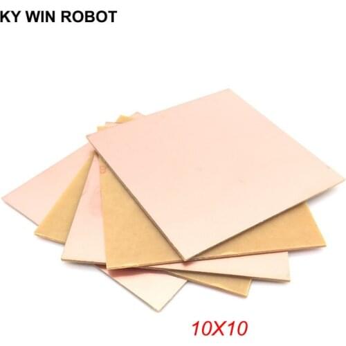 5pcs PF PCB Single Side Copper Clad plate DIY PCB Kit Laminate Circuit Board 10x10cm