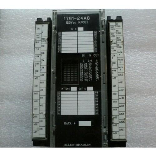 Used Good Condition 1791-24A8 ,120VAC 24 INPUTS 8 OUTPUTS
