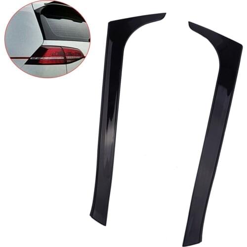 Beler Glossy Black 2Pcs Rear Window Side Spoiler Wing Fit for VW Golf 6 MK6 GTI GTR GTD 2008 2009 2010 2011 2012 2013