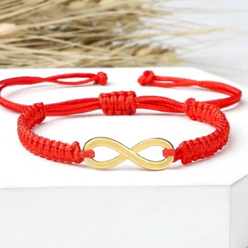 Handmade Infinity Bracelet Vintage Lucky Thread Braided Bracelets for Women Adjustable Knots Friendship Bangles Fashion Jewelry