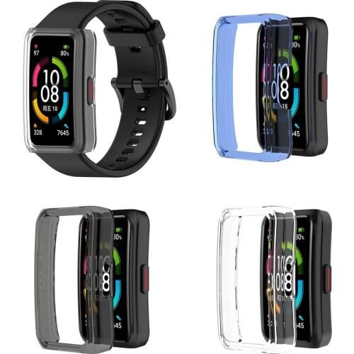 For Honor Band 6 Watch Case PC Housing Protective Cover For Huawei Honor Band 6 Full Screen Protector Cases Frame Bumper Shell