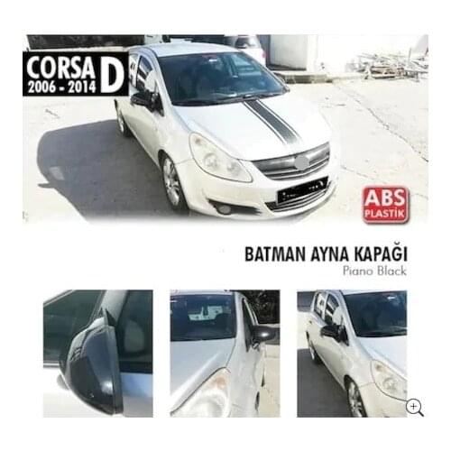 Bat Mirror Cover Piano Black For Opel Corsa D Abs 2006-2014 From Quality Product Full Harmony 1 Suit 2 Piece (Right and Left)
