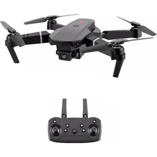 E88 Drone 4k HD Dual Camera 1080P WiFi FPV Height Oreservation RC Quadcopter Music Zoom Function Dual Camera Switch LED Lights