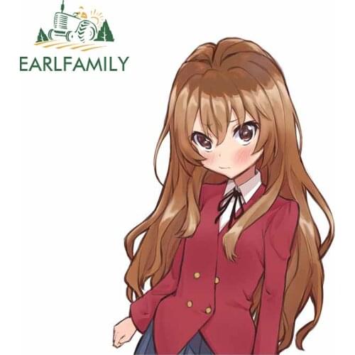 EARLFAMILY 13cm x 9.2cm For Toradora Fine Car Stickers Anime Decal Custom Printing Car Accessories Suitable for VAN RV Decor