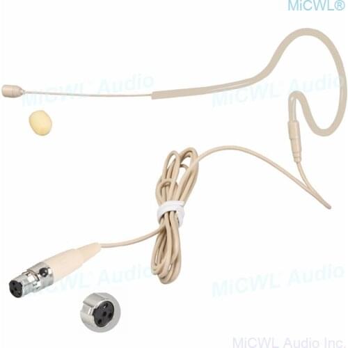 Skin color Single ear wearing Headset Microphone TA4F for SHURE UR1 SLX1 UR ULX PGX UT Wireless microfone MiCWL SE02