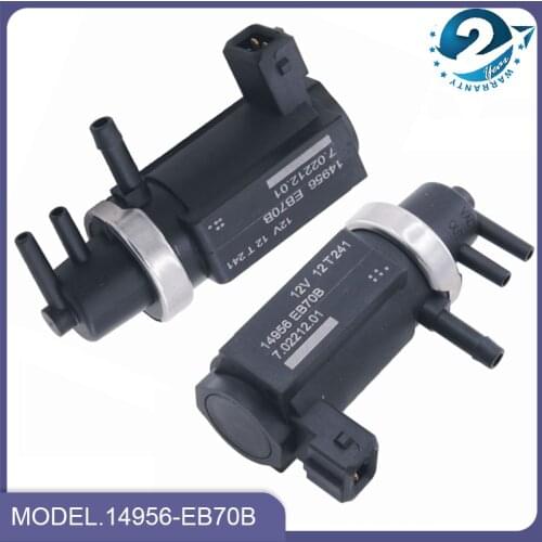 2pcs Vaccum Turbo Pressure Solenoid Control Valve 14956-EB70B 14956-EB70A Fits For Nissan Navara D40 Pathfinder R51 Cabstar 2.5L