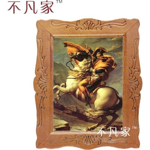 Dollhouse 1:12 scale Wholesale miniature classical Napoleon oil Home Decorations Painting Frame D-15