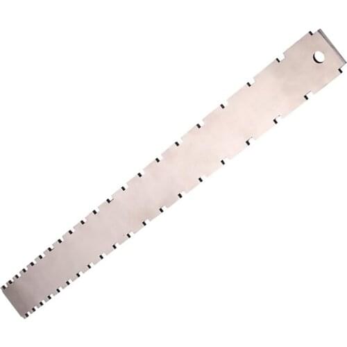 Guitar Neck Notched Straight Edge Ruler Stainless Steel Guitar Bass Fret Leveling Ruler Fret Rocker Guitar Level Luthier Tool