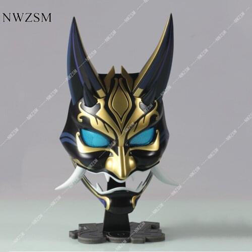 Game Genshin Impact Xiao Cosplay Prop mask waist pendant mask FRP material