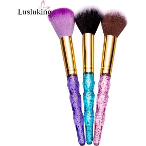 Soft Nail Art Dust Cleaning Brush Acrylic UV Gel Powder Remover Manicure Pedicure Cleaner Makeup Tools
