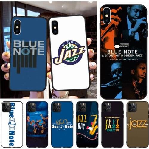CUTEWANAN Blue Note Jazz Music Records Soft Rubber Phone Cover for iPhone 11 pro XS MAX 8 7 6 6S Plus X 5S SE 2020 XR case