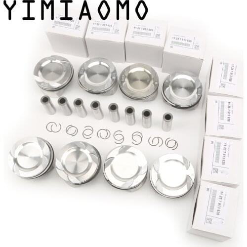 8x Pistons & Rings Set STD For BMW F01 F02 F03 F04 F07 550i F10 F11 F12 F13 E70 E71 E72 X5 X6 N63B44A N74B66 4.4L V8 11257613626
