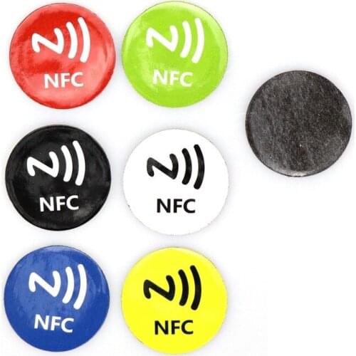 NFC Sticker*6pcs One Touch, Multi-screen Collaborative Self-adhesive Patch, Mobile Phone Electronic Label Smart