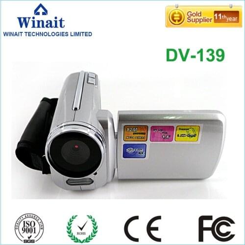 MINI cheap camcorder 1.8"LCD screen 4x digital zoom foto camera LED light flash digital video camera with 32GB memory