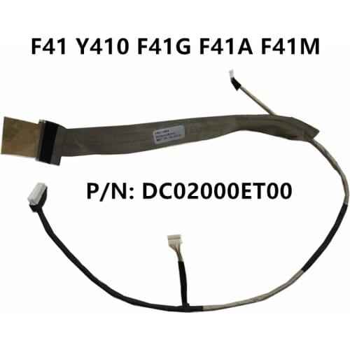 New Laptop LCD LED LVDS Video Screen Display Flex wire Cable For Lenovo F41 Y410 F41G F41A F41M PN:DC02000ET00