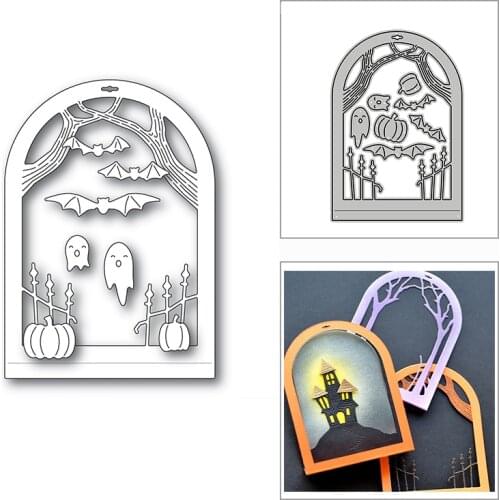 New Haunted Entrance Dome Layer 2020 Metal Cutting Dies for DIY Scrapbooking Decorative and Card Making Embossing Craft No Stamp