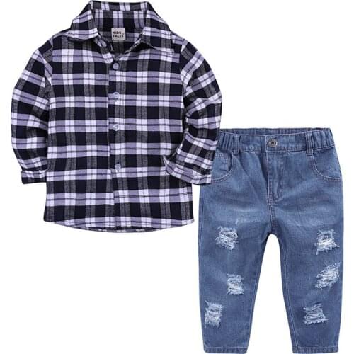 Toddler Boy Clothes Autumn Children Clothing Plaid Kids Boys Clothes Gentleman Set For Kids Clothes Outfits Tracksuit Boys Sets