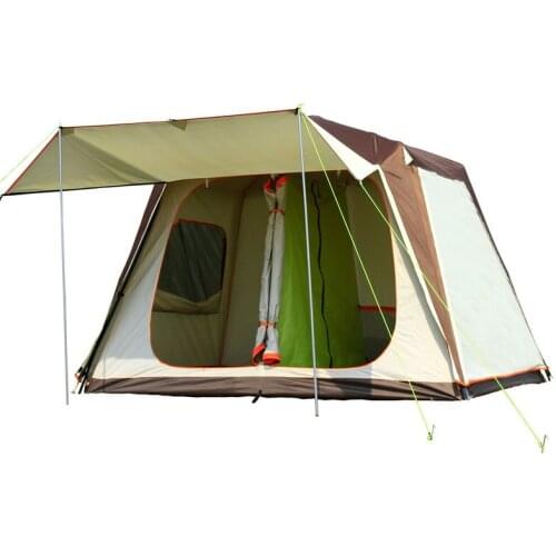 ZHUOAO 5-6 Person Professional Use Automatic Tent Double Layer Camping Family Tent Waterproof Windproof Carpas Be Camping