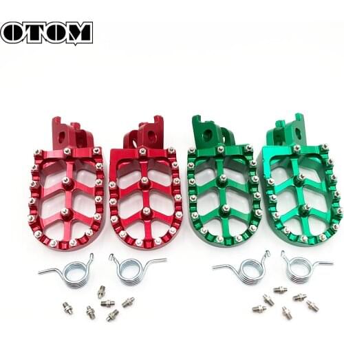 OTOM 2020 Footrest Footpegs Foot Pedal Foot Pegs For HONDA CRF CR CRFRX CRFL 125 150 250 450 CRF1000L Motorcycle Front Foot Rest