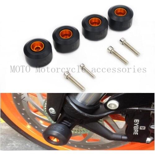 Motorcycle Front & Rear Fork Wheel Frame Slider Crash Protector For KTM 125 200 390 Duke New High Quality