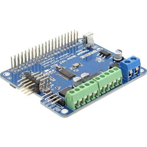 Raspberry Pi 3 B+ Motor HAT Stepper Servo Motor IR Remote Robot Expansion Board Module for Raspberry Pi 3 Model B+ Plus / Pi 2B