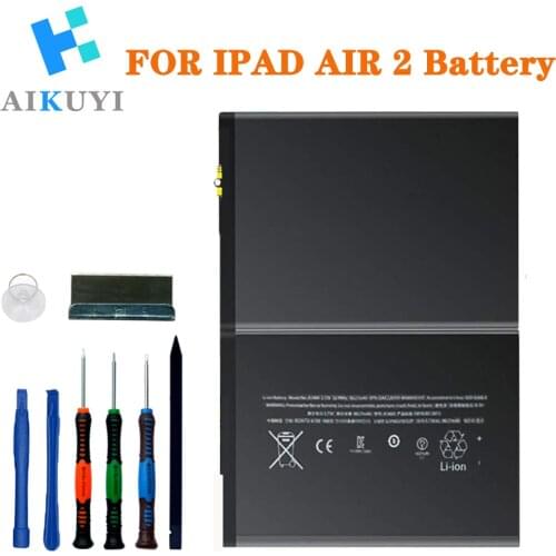 Replacement Battery Compatible with Apple iPad Air 2 A1547 iPad 6th A1566, A1567 Complete Repair Tools Kit 7340mAh