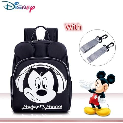 Disney Diaper Bag Large Capacity Nappy Bag Travel Stroller Backpack For Moms Send Free 1 Pc Hooks Maternity For Baby Care Bags