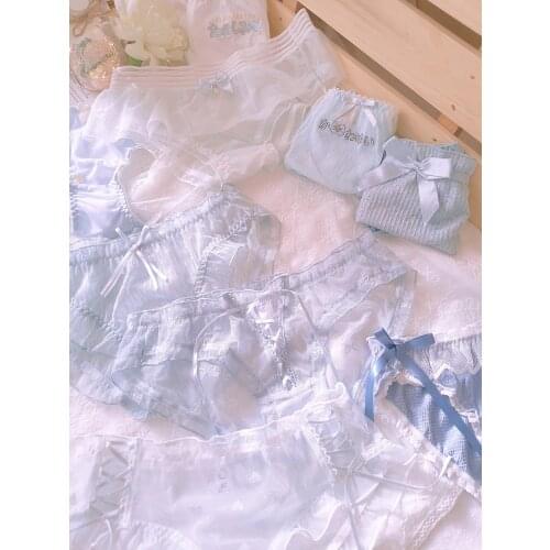 Underpants female lace sexy Japanese cute girl low waist thin cotton file breathable sweet sweet