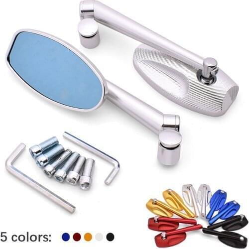 Universal Motorcycle Rear Mirror Motorbike Modification Back Side Mirrors For Kawasaki ZX9R ZXR400 ZZR600 Z1000 ZX10R ZX12R