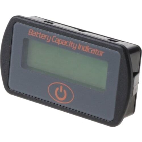 12V 24V LCD Battery Capacity Voltmeter Tester Indicator Car Lead-acid Lithium