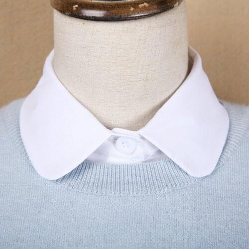 Women Shirt Fake Collar Business Detachable Collars for Mens Solid Lapel Necklace False Collar Lapel Blouse Top Women Decorative