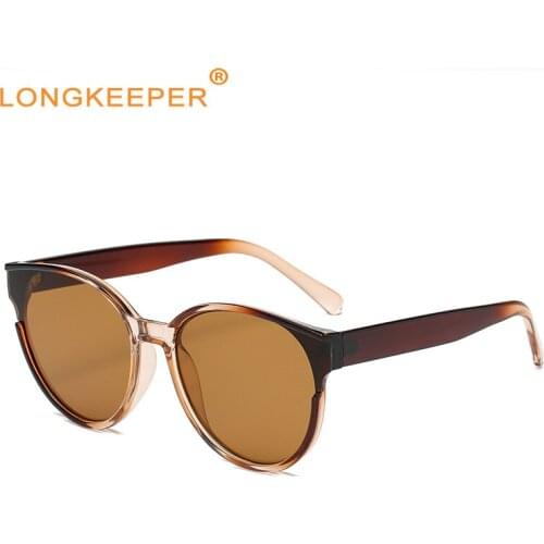 LongKeeper Cat Eye Women Sunglasses Ladies Vintage Luxury Brand Designer Gradient Glasses Female UV Protection gafas de sol