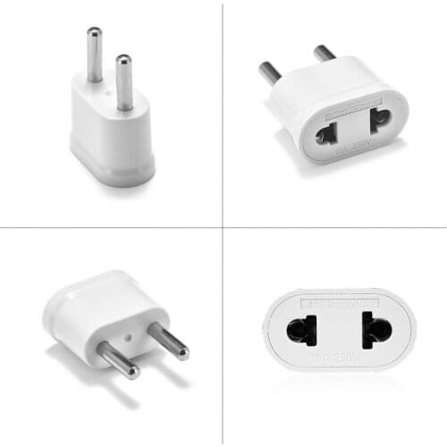 100pcs EU AU US EU KR Power Plug Adapter Universal American Australia China European Travel Adapter Socket Plug Converter