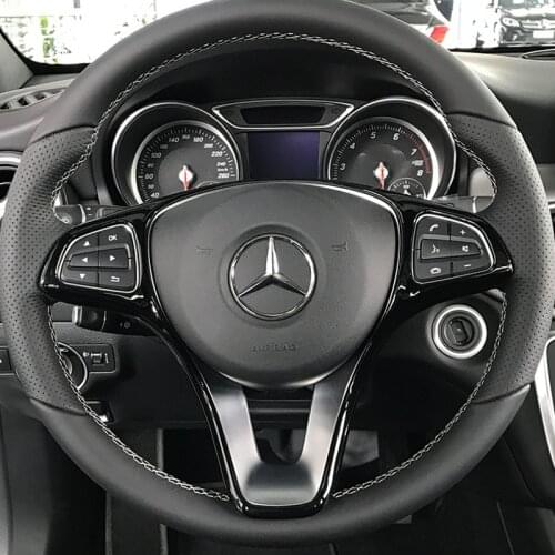 2021 Suitable For Modification Interior of Mercedes Benz a b c e Gla Glc Cla Gle Gls Steering Wheel Decorative Frame