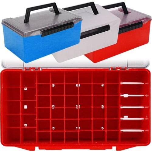 27cm*18cm*12.5cm Large Capacity Portable Bait Accessories Box Tool Box Outdoor Fishing Lure Box Organizer Fishing Accessories