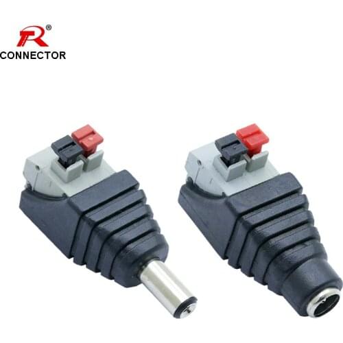 4PCS DC Power Connector, Male Plug&Female Jack 5.5X 2.1mm