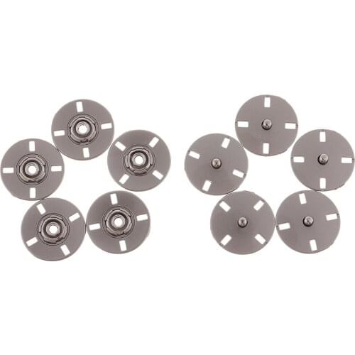 5 Sets Metal Snap Buttons Snap Closure Sewing Buttons Snaps To