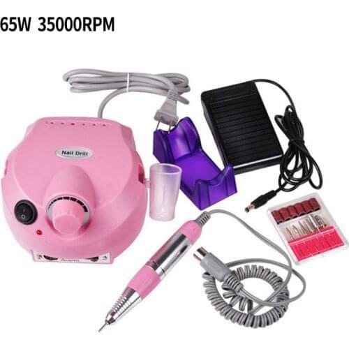 35000RPM Pro Electric Nail Drill Machine Apparatus For Manicure Pedicure With Cutter Nail Drill Art Machine Kit Nail Tools