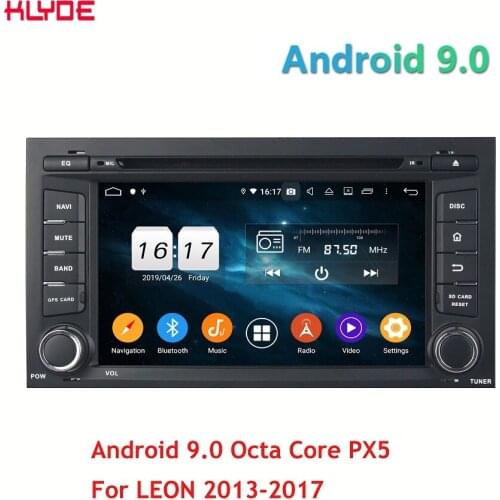 KLYDE KD-7051 1 din 7inch Android 9.0 octa core Car DVD Radio video player with GPS Bluetooth for LEON 2013-2017